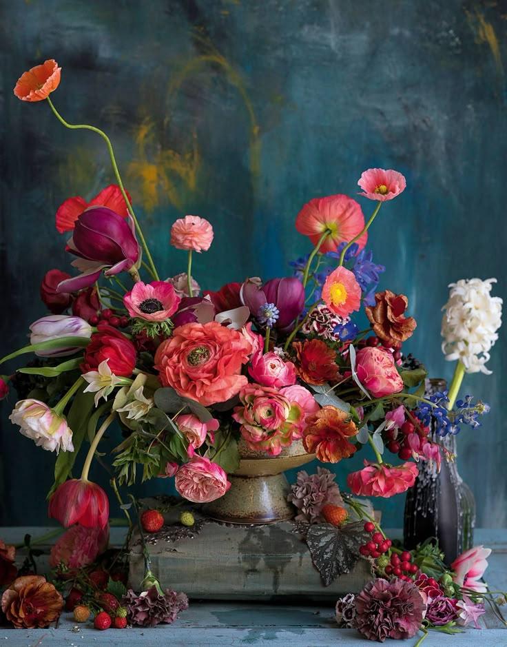 Professional floral arrangement in modern corporate setting